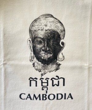 B&W Buddha face T-shirt