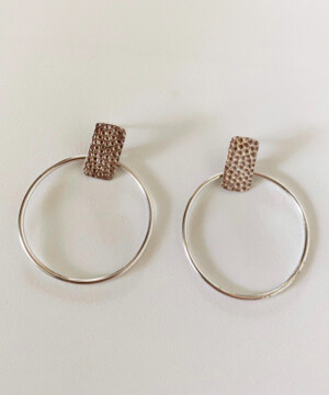 Silver-hoop-earrings